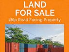 Road facing land for sale