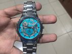 Rolex Ice Blue Open Heart Watch