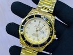 Rolex Oyester Date- Full Gold and White Dial Watch
