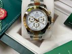 Rolex Daytona Two Tone White Dial Watch