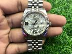 Rolex Silver Automatic Hand Watch