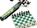 Roll up Chess Mat and Pieces Set