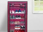 Roll Up Cloth Cover - 5 Layers Shoe Rack