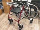 rollator walker with wheels