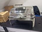 Roller-Top Chafing Dish with Glass