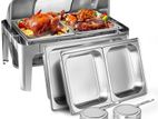 Roller Top With Glass Chafing Dish