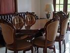 Rosewood Dining Table with Chairs