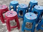 Round Blue Stools