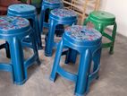 Round Blue Stools