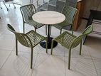 Round Coffee Table with Chairs