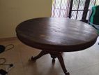 Round Teak Wooden Dining Table