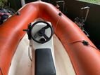 Rubber and fiber dinghy boat