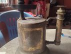 Antique Blow Torch With Wood Handle