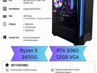 Ryzen 5 3400G. RTX 3060 12GB VGA