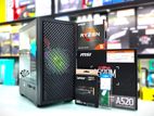 Ryzen 5 5600G MSI A520 DDR4 8GB RAM 128GB M.2 SSD 550W PSU Brand new PC