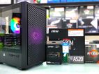 Ryzen 5 5600G MSI A520 DDR4 8GB RAM 128GB M.2 SSD 550W PSU Brand new PC