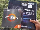 Ryzen 5 processor with Asus prime A520M brandnew