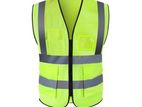 Safety Jacket with Double Pocket - Luminous Yellow & Orange