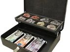 Safety Lock Petty Cash Box -12 Inch (Black)