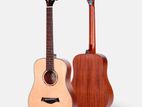 Saga Bt10 S Premium-Tier 34 Inch Solid Top Travel Guitar with Carry Bag