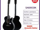 SAGA GS600BK 3/4 Mini Orchestra Traveler Acoustic Guitar - Black