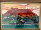Sakurajima Stands Majestically Art Wall Frame