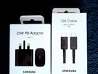 Samsung 25W PD Adapter & 5A Type-C Cable (Brand New)