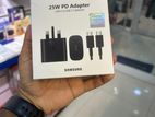 Samsung 25W PD Fast Charger Power Adapter with USB-C to Cable