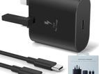 Samsung 25W Type -C Super Fast Charger UK 3 Pin Power Adapter With Cable