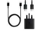 Samsung 25W Type -C Super Fast Charger UK 3 Pin Power Adapter With Cable