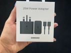 Samsung 25W Type -C Super Fast Charger UK 3 Pin Power Adapter With Cable