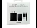 Samsung 45W Fast Charger Power Adapter With Type C Cable