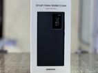 Samsung Galaxy S23 Ultra Smart View Wallet Case Cover - Blak