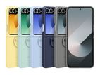 Samsung Z Flip6 Silicone Case with Ring Holder