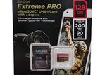 SanDisk 128GB Extreme pro microSD C10, U3, V30, A2, 200MB/s