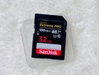 SanDisk 32GB Extreme PRO SD Card (100MB/s)
