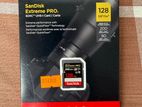 SanDisk Extreme Pro 128GB Camera SD Card