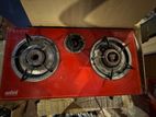 Sanford Used Glass Top Gas Cooker Red