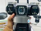 SC28 Triple lens 4G Sim CCTV Camera (64GB Sd UPS)