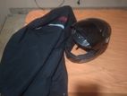 Helmet with jacket