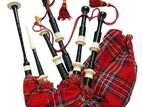 Scottish Bagpipe Set Folk Culture Heritage Musical Instrument