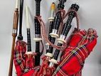 Scottish Bagpipe Set Folk Culture Heritage Musical Instruments