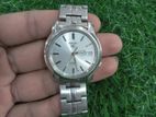 SEIKO 5 AUTOMATIC SILVER CLEAR HAND WATCH