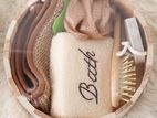 Self Care Bathroom Set Wooden Tray