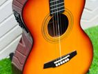 Semi acoustic traveling guitar