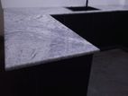 Semi Gloss Pantry With Granite Countertop