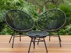 Semi Outdoor Verandah Chair Set