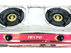 Senyo Gas Cooker Two Burner Stainless Steel