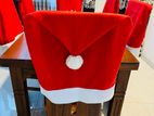 Set of 6 Santa Hat Chair Covers