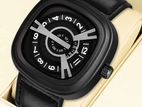 Seven Friday Sport Square Analog Watch - Black